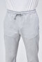 Men's Seasonal Gray Relaxed Fit Elastic Waist Lace-Up Double-Leg Jogger Pants Bolt-1998 - 6