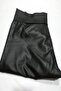 Women's Black Shiny High Waist Slim Leg Lycra Tights - 2