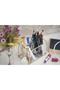 Wide Gold Organizer Makeup Material Glass Box - 3