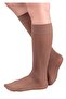 Women's Beige Natural Extra Cotton Knee High Trousers Socks - 2
