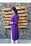 Women's Purple White Hijab Tunik - 3
