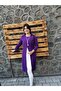 Women's Purple White Hijab Tunik - 4