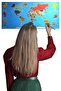 Set of 2 Atlas World Map Magnetic Adhesive-Free Wall Sticker 118 * 56 Cm - 3