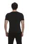 Men's Black Red Embroidered Fitness Sports T-Shirt - 4