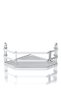 Single Tier Hooked Bathroom Corner Shelf Chrome Es077H - 4