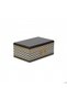 Ef057-b9 Zz Black Type Patterned Rectangular Metal Storage Container 17x26 Cm - 2