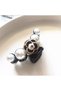 Special Design Fashion Luxury Floral Large Pearl Rhinestone Latch Buckle Black Camellia No.3 - 3