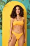 One Shoulder Form Bikini Single Top219103 Yellow