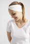 White, Boutique Design Women's Bandana Hair Band, Extra Soft, Flexible, Natural, Combed Cotton - 4