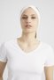 White, Boutique Design Women's Bandana Hair Band, Extra Soft, Flexible, Natural, Combed Cotton - 5