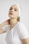 White, Boutique Design Women's Bandana Hair Band, Extra Soft, Flexible, Natural, Combed Cotton - 8