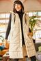 Women's Stone Hooded Puffer Vest with Pockets YLK-19000007 - 5