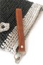 Real Leather Wrist Strap (22 CM) 2cm Spring Ring - Crazy Orange Color / Silver Accessory