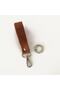 Real Leather Wrist Strap (22 CM) 2cm Spring Ring - Crazy Orange Color / Silver Accessory - 3