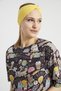 Living Yellow, Boutique Design Women's Bandana Hair Band, Extra Soft, Flexible, Natural, Combed Cotton