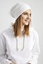 Women's Legendary White Fur Pompom Detailed Hat Beret - 2