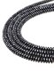 6X3 mm Facet Cut Washer Hematite Array Natural Stone - Dz4335