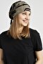 Women's Khaki, Camouflage Patterned, Rope Detailed 4 Season Hat Beanie Buff Ultra Soft Natural Combed Cotton