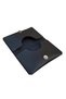 Unisex Snap Fastener Thin Leather Handmade Black Business Card Holder Credit Card Holder