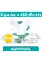 Aqua Pure Sensitive Baby Wipes, 99% Water, Hypoallergenic, 448 Wipes Total - 2