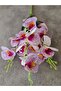 45 cm Artificial Wet Purple Orchid Decoration White Orchid Bunch - 2