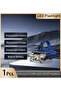Blue Usb Rechargeable Headlamp Portable 5led Headlight Built In Battery Torch Portable Working Light - 2