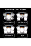Blue Usb Rechargeable Headlamp Portable 5led Headlight Built In Battery Torch Portable Working Light - 3