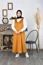 Button Detailed Velvet Salopette Dress - 2