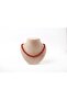 Certified Red Agate Natural Stone Necklace 8 Mm, M513 - 2