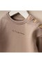 Baby Girl and Boy Cotton Set Sportswear Comfortable and Stylish Bottom Top Button Detailed Two-Piece Set Unisex - 3