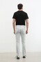 Men's Slim Fit Jean Pants with Ripped Detail - 4