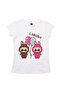 Labubu Women’s T-Shirt Pack of 4 – Mix & Match Cute Cartoon Graphic Tees, 100% Cotton, Short Sleeve - 4