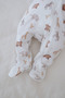 0.3 Tog Zippered Baby Jumpsuit with Booties - Pureline Series - Cute Animals - 5