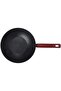 AMERCOOK ROCKSTONE مقلاة عميقة 28 يد باللون الأحمر - 6