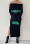 Women's Green Faux Leather Stylish Design Buckle Wide Band Clothing Accessory Belt 15525 - 8
