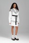 Women's Three-Piece Special Design Belted Mini Shirt Dress - 2