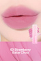 Sweet Liar Milky Tint / Velvet Finish, Moisturizing Lip Tint-03 Strawberry Baby Chou