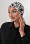 Patterned Buckle Bonnet Hijab Bonnet Daily Use Bonnet Shawl Scarf - 5