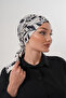 Patterned Buckle Bonnet Hijab Bonnet Daily Use Bonnet Shawl Scarf - 3