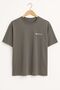 Gray 100% Cotton Oversize Men's T-Shirt - Comfortable Fit Basic Tshirt - 2