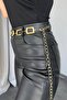 Gold Square Design Chain Belt Waist Accessory 1797 - 2