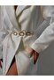 Gold Square Design Chain Belt Waist Accessory 1797 - 7
