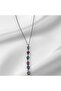 Silver Color Butterfly Stone Detail Y Model Steel Necklace - 5