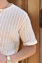 Joseph Men's Round Collar Ecru Knitwear T-Shirt - 7