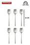 Flora 6-piece stainless steel ice cream dessert spoon - 2