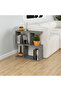 Homemania Side End Coffee Table Retro Grey Multipurpose - 2