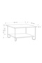 Marbo Modern Coffee Table Oak Multipurpose H 45cm Oak - 3