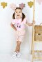 Girl's Bow Shorts Suit Summer Cotton Cute Printed 2-Piece Suit 2-5 Years - 5