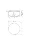 Corro Modern Coffee Table Dark Coffee Multipurpose H 45cm Dark Brown - 4
