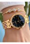 Gold Yellow Steel Cord Bridal, Engagement, Wedding Small Case Wrist Watch - 4